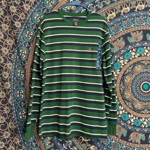 Polo Ralph Lauren Striped Green Long Sleeve Shirt
